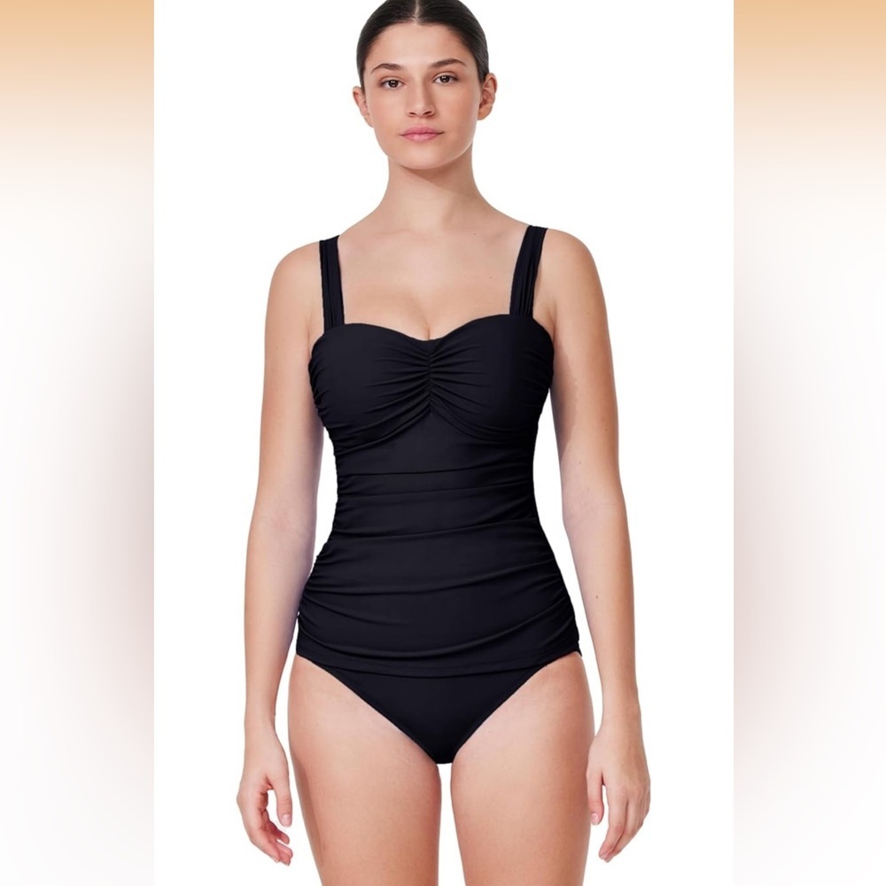 Profile by Gottex Tutti Frutti Built-in Underwire G-Cup Tankini Top - 40G/ 619-9